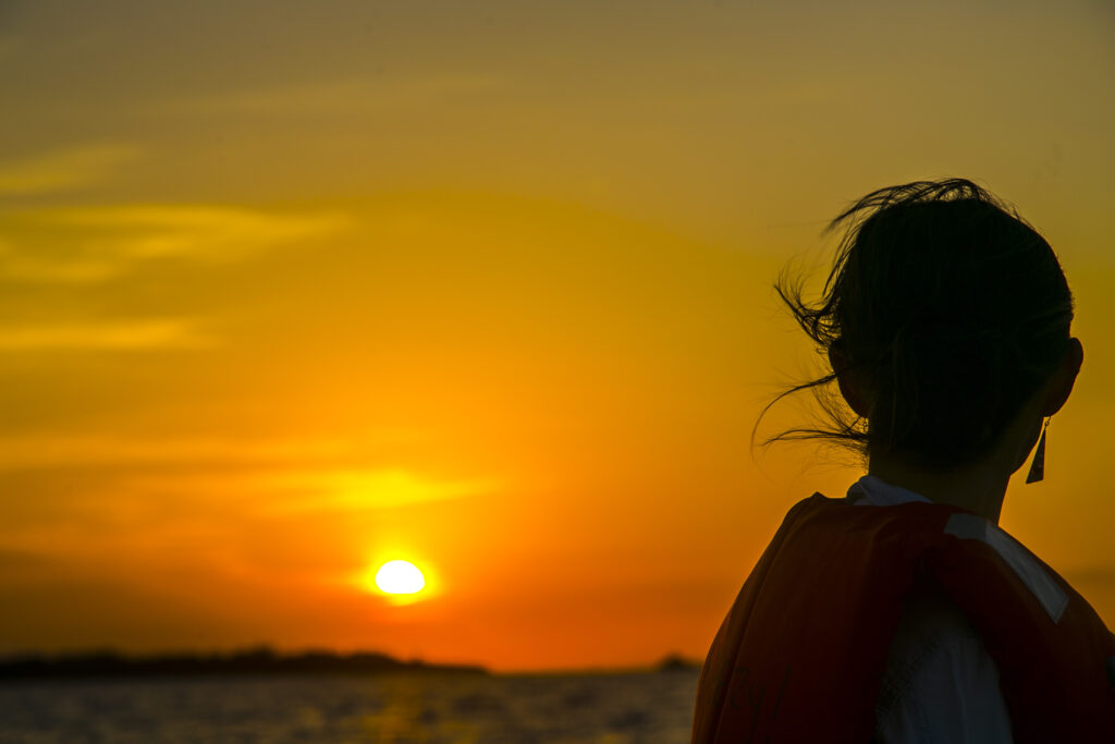 海の中で見上げる星空-流れ星の丘星空ツアー